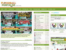 Tablet Screenshot of floorball-portal.de